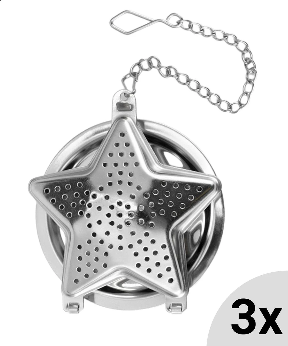 Passoire à Thé En Forme D'étoile , Y Compris Plaque Goutte à Goutte - Set De 3 Pièces - Boule à Thee Pour Le Thé En Feuilles - Filtre à Thee Pour Le Thé En Feuilles - Boule à Thé 1 Passoire à Thé En Forme D'étoile , Y Compris Plaque Goutte à Goutte - Set De 3 Pièces - Boule à Thee Pour Le Thé En Feuilles - Filtre à Thee Pour Le Thé En Feuilles - Boule à Thé