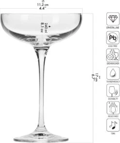 KROSNO Coupelle à Champagne Coupe Verres | Lot De 6 | 500 Ml | Collection Harmony | Perfect Pour La Maison, Les Restaurants Et Les Fêtes | Lave-vaisselle -Cuisine Fournitures Magasin 1010x1200 2