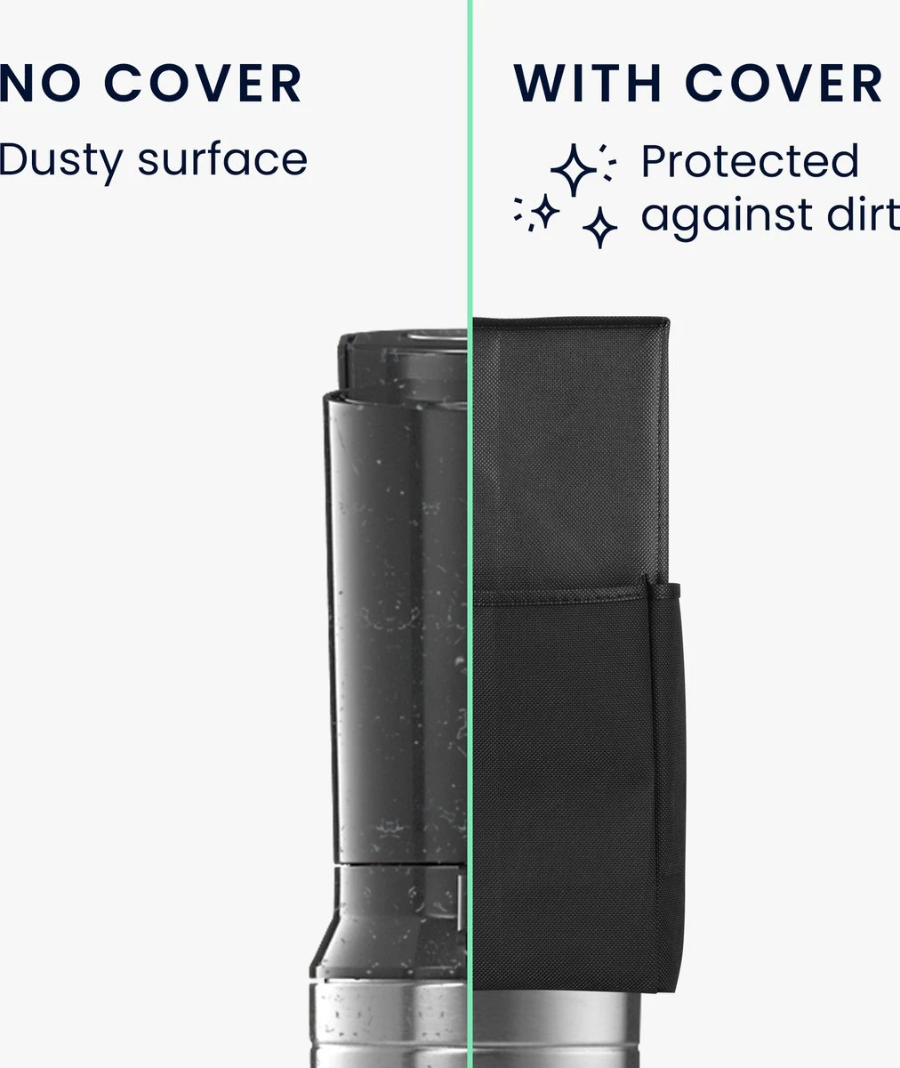 Kwmobile Étui De Protection Pour Sodamaker - Compatible Avec SodaStream Soda Stream Crystal 2.0 - En Blanc / Noir Brossé Hart Design 3 Kwmobile Étui De Protection Pour Sodamaker - Compatible Avec SodaStream Soda Stream Crystal 2.0 - En Blanc / Noir Brossé Hart Design – Image 3
