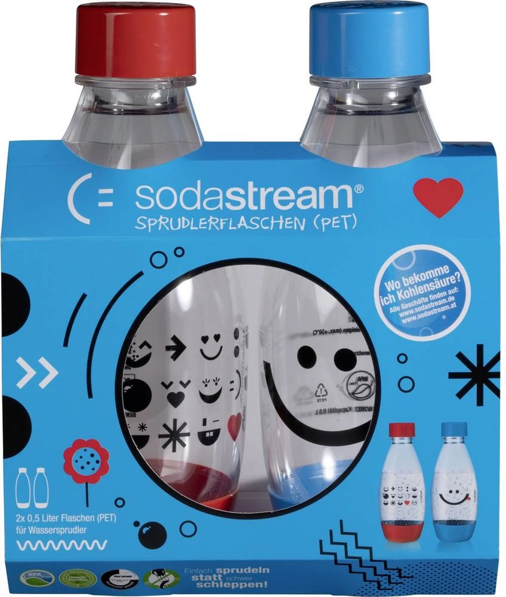 Bouteille PET Sodastream PET-Flasche 0 L Duopack Kids Edition Vert, Oranje 1 Bouteille PET Sodastream PET-Flasche 0 L Duopack Kids Edition Vert, Oranje