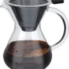 400 Ml Versez Sur La Coffee , Cafetières à Piston Cafetière Manuelle Cafetière En Verres Avec Filtre Et Bol En Acier Inoxydable
