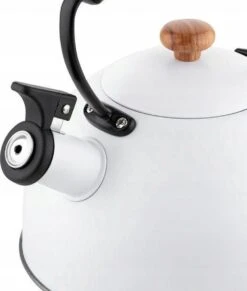 Bouilloire à Sifflet Florina Natura Line En Acier Inoxydable Blanc 2,3 Litres - Bouilloire - Convient à Toutes Les Sources De Chaleur -Cuisine Fournitures Magasin 1020x1200 1