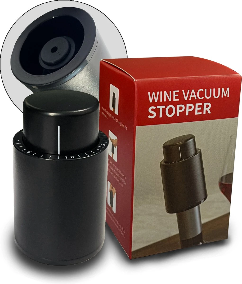 Pompe à Vide à Vin - Bouchon à Vin - Bouchon à Vin - Pompe à Vide - Économiseur De Vin - Pompe 1 Pompe à Vide à Vin - Bouchon à Vin - Bouchon à Vin - Pompe à Vide - Économiseur De Vin - Pompe