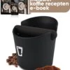 Knockbox Leonomics - Knockbox - Knockbox - Café - Espresso - Durable - Antidérapant - Matériau écologique - Zwart