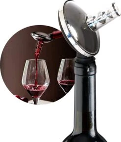 Aérateur De Vin Premium - Aérateur Et Décanteur De Qualité Supérieure - Prévient Les Fuites De Vin Bouchon De Bouteille De Vin Rouge Accessoires De Vêtements Pour Bébé De Vin