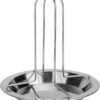Krumble Pour Four Ou Barbecue - Grille Kip - Support Poulet - Poulet à Griller - Support Poulet - Support Poulet BBQ - Accessoires Barbecue - Acier Inoxydable - Argent
