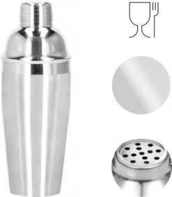 Ensemble De Cocktails Set | Set De 5 Shakers à Cocktails | Y Compris Boîte-cadeau | ACIER INOXYDABLE | 750 Ml | Couleur Argent -Cuisine Fournitures Magasin 1043x1200 1