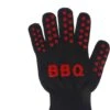 Gants BBQ YUNICS ® - Gants BBQ Résistant à La Chaleur - Accessoires BBQ - Rouge/ Zwart