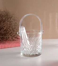 Pasabahce Timeless – Seau à Glace En Verres Avec Anse + Pince – 149 Cm X 129 Cm – 1000 Ml