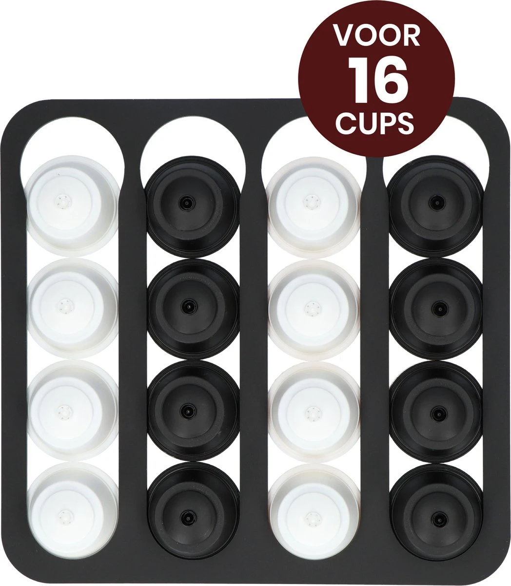 Porte-capsules Jooba Dolce Gusto - Porte- Tasses à Café - Porte-gobelet Dolce Gusto - Noir Mat - 16 Capsules - Porte-gobelet - Autocollant 1 Porte-capsules Jooba Dolce Gusto - Porte- Tasses à Café - Porte-gobelet Dolce Gusto - Noir Mat - 16 Capsules - Porte-gobelet - Autocollant