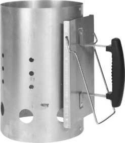 Trendoz Luxe Briquettes Ou Charbon De Bois Barbecue/bbq Starter Métal 30 Cm