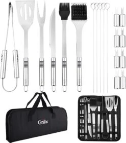 Ensemble D' Outils Pour Barbecue Set - 19 Pièces - Sac De Transport De Luxe Inclus - Accessoires Pour BBQ