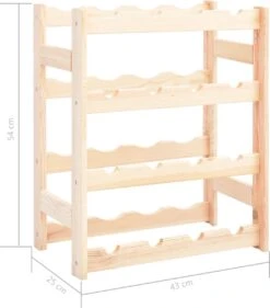 Prolenta Premium - Casier à Vin Pour 16 Bouteilles En Bois De Pin - Maison Et Jardin -Cuisine Fournitures Magasin 1056x1200 3