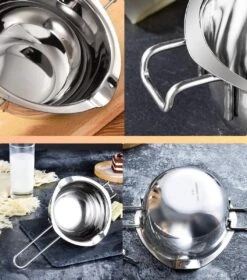 Donkersstuff - Fondoir En Acier Inoxydable - Poêle Au Bain Marie - Argent - Métal - Fondre 8 Donkersstuff - Fondoir En Acier Inoxydable - Poêle Au Bain Marie - Argent - Métal - Fondre -Cuisine Fournitures Magasin 1057x1200