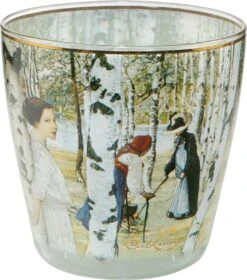 Goebel® - Carl Larsson | Photophore "Petit Déjeuner Dehors" | Lampe à Vent, Bougie Chauffe-plat, Artis Orbis