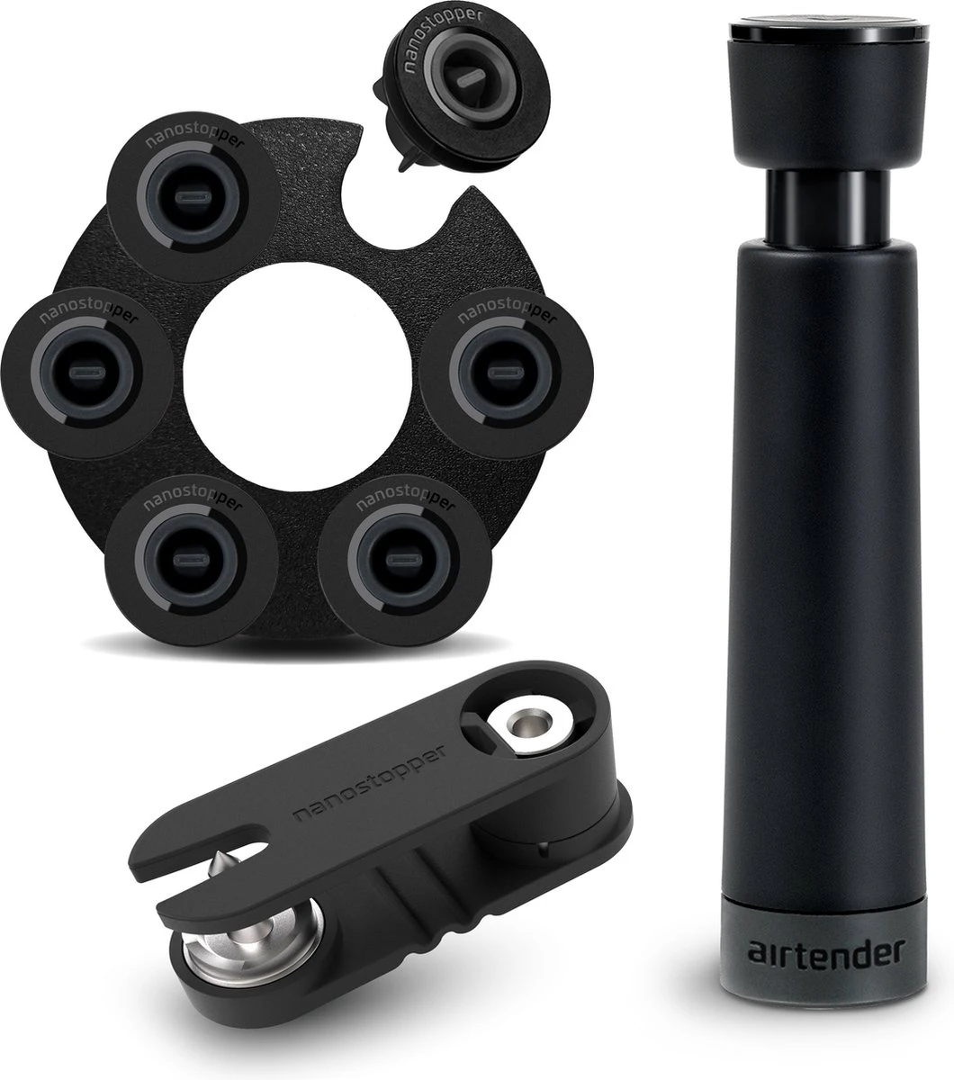 Ensemble Sous Vide Airtender Pour Bocaux Et Bouteilles - étanche - Stockage Des Aliments - Récipient Sous Vide - Bouchon à Vin - Pot De Conserve - Boîte Cadeau 2 Ensemble Sous Vide Airtender Pour Bocaux Et Bouteilles - étanche - Stockage Des Aliments - Récipient Sous Vide - Bouchon à Vin - Pot De Conserve - Boîte Cadeau – Image 2