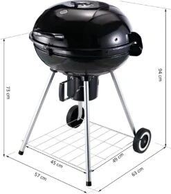 Outsunny Gril Chariot Charbon De Bois Pique-nique Gril Barbecue Avec Récupérateur De Cendres Métal Rond 846-021 13 Outsunny Gril Chariot Charbon De Bois Pique-nique Gril Barbecue Avec Récupérateur De Cendres Métal Rond 846-021 -Cuisine Fournitures Magasin 1060x1200