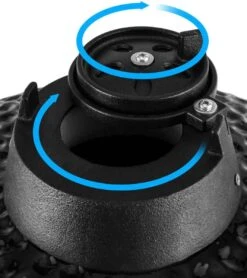 Patton - Kamado 21 - Premium Black - Barbecue En Céramique - Avec Indicateur De Température à Cœur Bluetooth - éclairage LED - Grand Modèle - Complet - Noir -Cuisine Fournitures Magasin 1066x1200