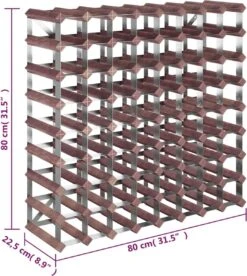 Prolenta Premium - Casier à Vin Pour 72 Bouteilles Pin Massif Marron -Cuisine Fournitures Magasin 1073x1200 2