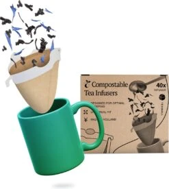 TeaWall - Filtre à Thee - Durable - Papier - Compostable - Passoire à Thee - Infuseur à Thee - Thé En Vrac - 40 Pièces 10 TeaWall - Filtre à Thee - Durable - Papier - Compostable - Passoire à Thee - Infuseur à Thee - Thé En Vrac - 40 Pièces -Cuisine Fournitures Magasin 1075x1200 1