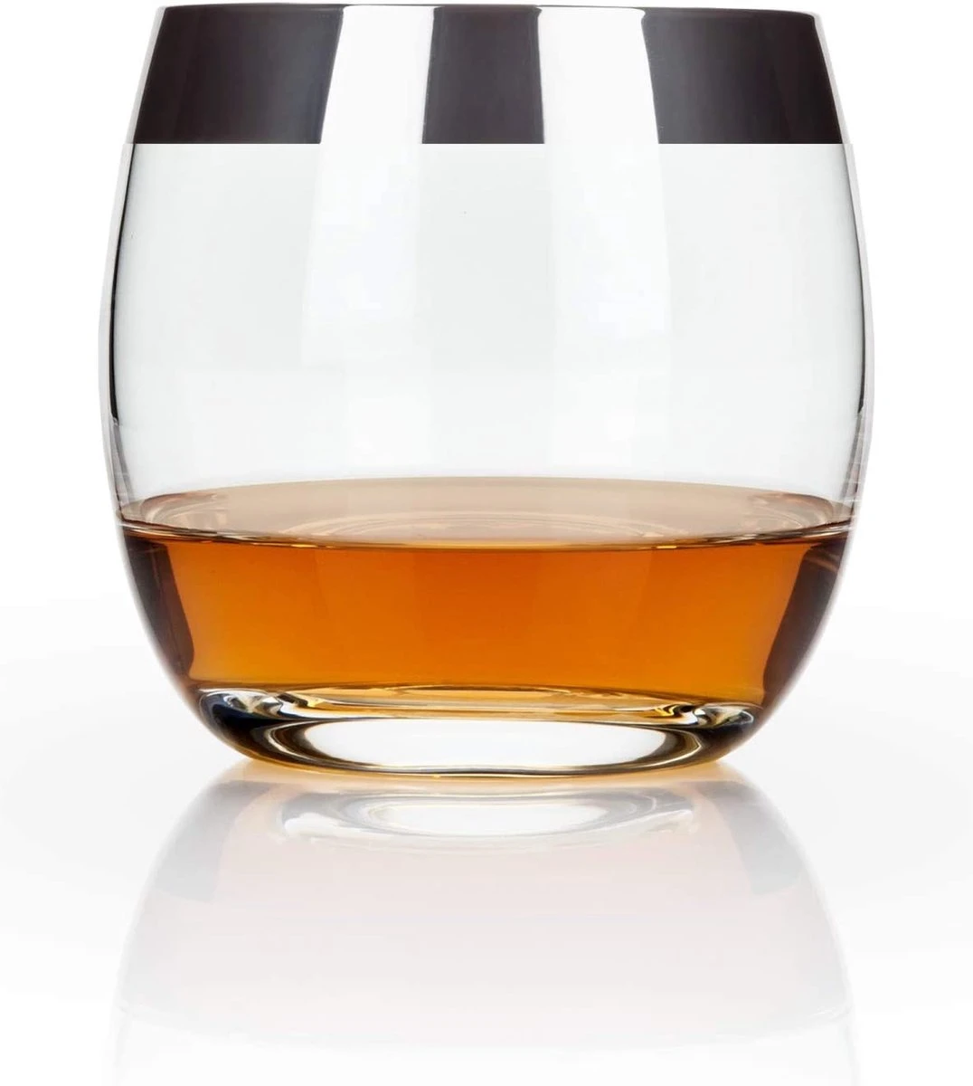 Viski Irving Chrome Rim Crystal Lowball Tumblers Set De 2 – Verre Cristallin De Premium Supérieure, élégants Verres à Whisky Lowball, Verres à Cocktail Coffret Cadeau – 9 Oz 6 Viski Irving Chrome Rim Crystal Lowball Tumblers Set De 2 – Verre Cristallin De Premium Supérieure, élégants Verres à Whisky Lowball, Verres à Cocktail Coffret Cadeau – 9 Oz – Image 6