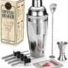Shaker à Cocktail STNTUS, Set à Cocktail, 750 Ml, Shaker à Cocktail, Set, Accessoires De Bar, Avec Doseur, Set De Shaker à Coktails, Acier Inoxydable, Set à Cocktail, Set à Cocktail