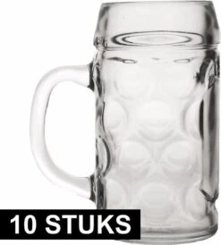 Oktoberfest - 10x Chopes à Bière / Verres à Bière De 1 Litre Verres à Bière Oktoberfest - Verre à Bière Beer Party 10 Pièces