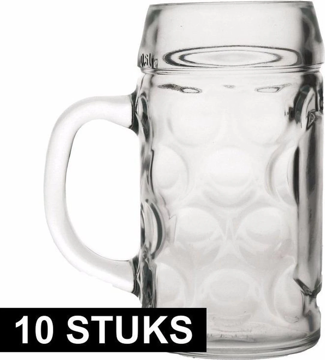 Oktoberfest - 10x Chopes à Bière / Verres à Bière De 1 Litre Verres à Bière Oktoberfest - Verre à Bière Beer Party 10 Pièces 1 Oktoberfest - 10x Chopes à Bière / Verres à Bière De 1 Litre Verres à Bière Oktoberfest - Verre à Bière Beer Party 10 Pièces