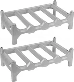 2x Casiers à Bouteilles De Vin En Plastique / Casiers à Bouteilles 41 X 24 X 13 Cm Pour 4 Bouteilles - Range-bouteilles à Vin