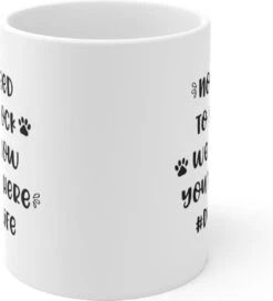 No Besoin De Frapper, Nous Savons Que Vous êtes Ici Tasse En Céramique, Tasse Cadeau Pour Les Amoureux Des Chiens, Tasses En Céramique Conçues De Qualité, D015-003W, 11 Oz, -Cuisine Fournitures Magasin 1090x1200 5