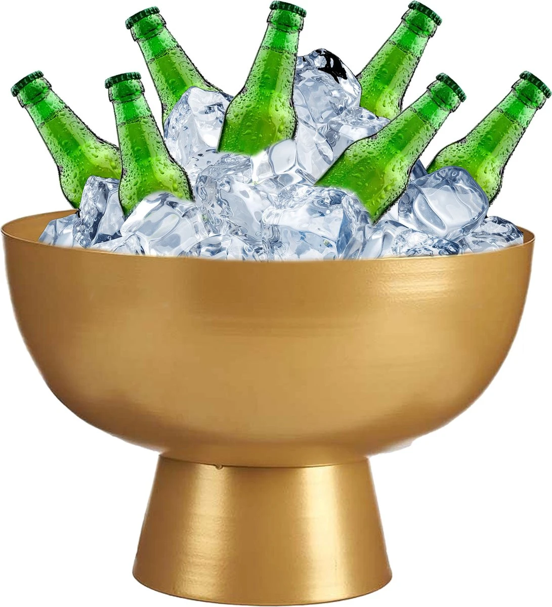 Arte R - Seau à Bière/seau à Glace - Centre De Table - Métal Doré - 35 X 23 Cm 1 Arte R - Seau à Bière/seau à Glace - Centre De Table - Métal Doré - 35 X 23 Cm