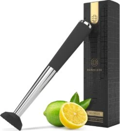 Pilon à Cocktail De BarDeluxe® - Pilon - Acier Inoxydable - Poignée En Caoutchouc - Extra Grip - Convient Pour Les Fruits, Les Glaçons, Les Herbes