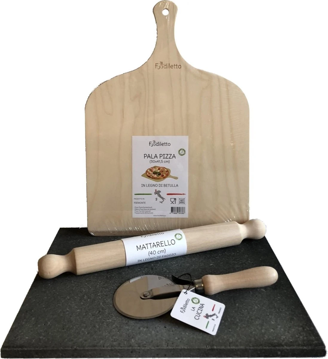 Pierre à Pizza Foodiletto - Set Complet - Y Compris Barbecue En Pierre à Pizza - Barbecue - Four - Gaz - électrique - Pelle à Pizza - Rouleau à Pâtisserie - Coupe-pizza - Cadeau Pour Homme 1 Pierre à Pizza Foodiletto - Set Complet - Y Compris Barbecue En Pierre à Pizza - Barbecue - Four - Gaz - électrique - Pelle à Pizza - Rouleau à Pâtisserie - Coupe-pizza - Cadeau Pour Homme