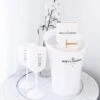 Seau à Glace Imperial Moët & Chandon Ice Avec 2 Verres - Refroidisseur à Vin De Luxe / Seau à Glace Et Verres à Champagne 2x