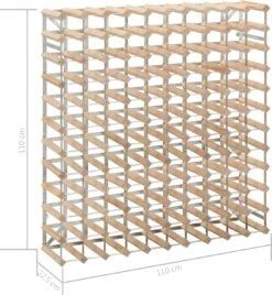 Furniture Limited - Casier à Vin Pour 120 Bouteilles En Bois De Pin Massif -Cuisine Fournitures Magasin 1105x1200 1