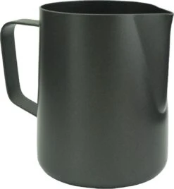 Expresso écarlate | Pot à Lait "L'Art Modern Anthrazit" Pour Latte Art Ou Cappuccino; En Acier Inoxydable 18/10 Avec Revêtement Antiadhésif (intérieur Et Extérieur); Pichet Barista De Haute Qualité. 600 Ml