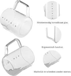 House Of Husk Pot à Lait En Verres - Pot à Lait Moussant 350 Ml - Pot à Lait Moussant - Pichet à Lait - Pot à Lait Barista -Cuisine Fournitures Magasin 1111x1200 3