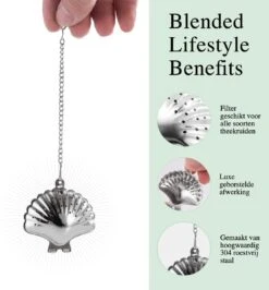 Passoire à Thé En Forme Coquille Y Compris Plaque Goutte à Goutte - Set De 3 Pièces - Oeuf De Thee Pour Le Thé En Vrac - Filtre à Thé Pour Le Thé En Vrac - Boule à Thee -Cuisine Fournitures Magasin 1113x1200