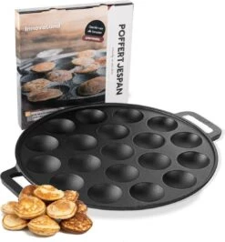 Poffertjes Casserole - Convient à Tous Les Poêles - Poffertjes Maker - Poffertjes Casserole Induction - Poffertjes Casserole électrique - Sinterklaas - Noël