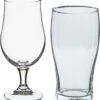 Set De Verres à Bière Secret De Gourmet - Verres à Verres à Bière Sur Pied/verres à Pinte - 8x Pièces - Verre