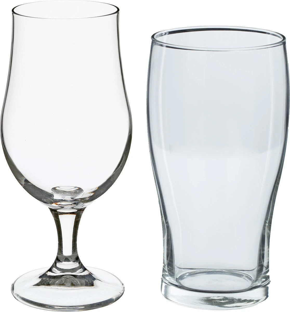Set De Verres à Bière Secret De Gourmet - Verres à Verres à Bière Sur Pied/verres à Pinte - 8x Pièces - Verre 1 Set De Verres à Bière Secret De Gourmet - Verres à Verres à Bière Sur Pied/verres à Pinte - 8x Pièces - Verre