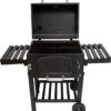 BBQ Grill XL Smoker Jardin - Barbecue à Charbon De Bois De Bois - Y Compris Housse De Pluie - Brosse Métallique - Espace De Rangement Rabattable