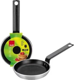 Ibili Iblili Blinipan 12 Cm - Haut 12 Cm - Bas 10 Cm - Double Revêtement Antiadhésif - PAS Pour Induction - Sans PFOA