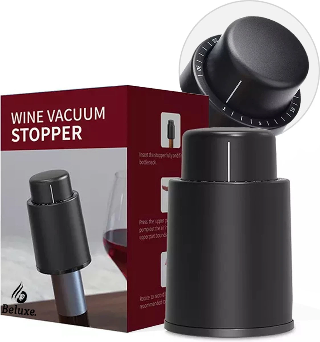 Pompe à Vide à Vin De Luxe - Wine Saver De Vin - Bouchon à Vin - Pompe à Vide - Bouchon à Vin - Bouchon à Vin - Pompe à Vin 1 Pompe à Vide à Vin De Luxe - Wine Saver De Vin - Bouchon à Vin - Pompe à Vide - Bouchon à Vin - Bouchon à Vin - Pompe à Vin