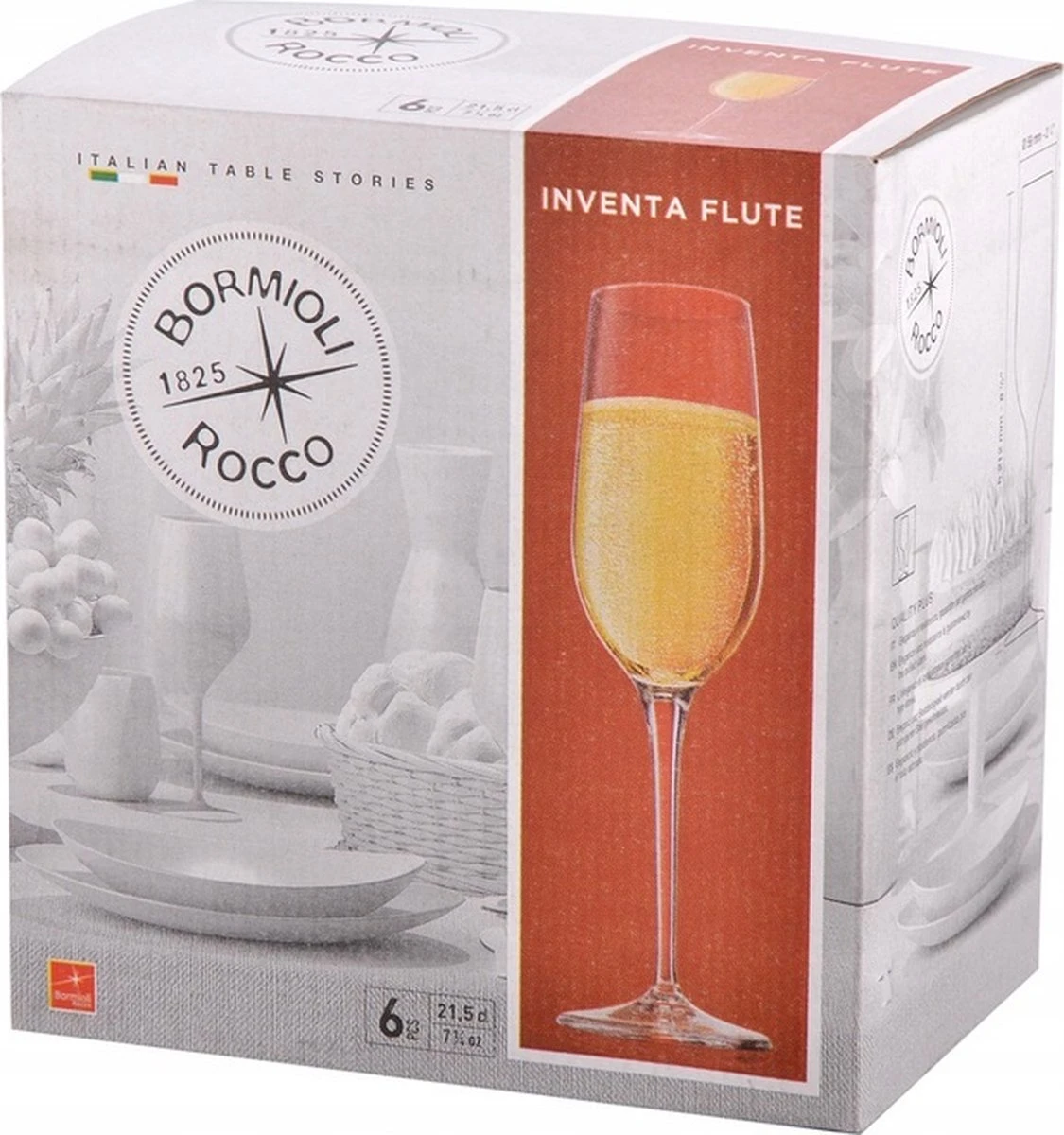 Verres à Champagne Bormioli Rocco 6 Pièces - Coupe à Champagne - Verres à Champagne - Qualité Italienne - Série Inventa - 210ML 5 Verres à Champagne Bormioli Rocco 6 Pièces - Coupe à Champagne - Verres à Champagne - Qualité Italienne - Série Inventa - 210ML – Image 5