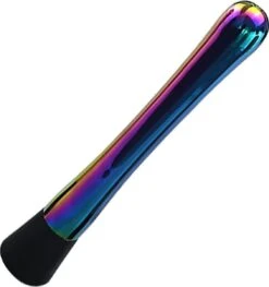 Doodadeals® | Presse à Cocktail De Luxe | Presse-purée Tonique | Muddler | Pilon Au Citroen | Cocktail Muddler | 21 Cm | ACIER INOXYDABLE | Arc En Ciel