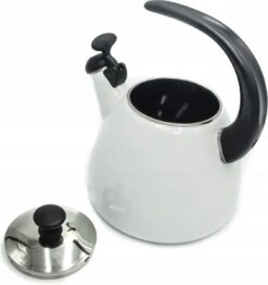 Bouilloire Sifflante Emalia Aperto émail Blanc Brillant 2,2 Litres - Bouilloire - Convient à Toutes Les Sources De Chaleur -Cuisine Fournitures Magasin 1130x1200