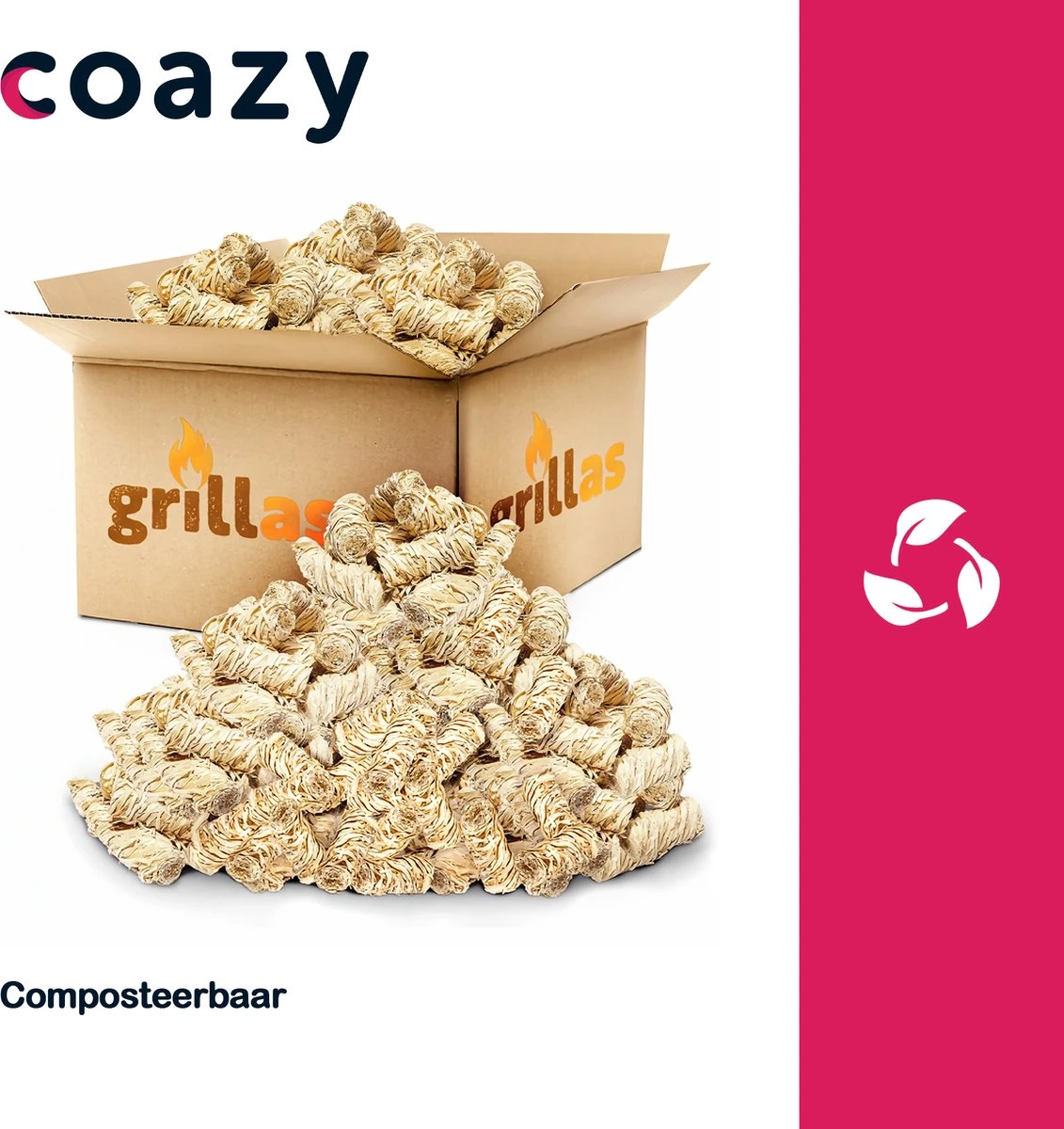 Allume-feu BIO Pour BBQ Ou Réchaud (3kg = 240 Boucles) - Allume-feu - Wokkels En Laine De Bois - Allume-feu Pour Barbecue - Allume-feu - Accessoires 2 Allume-feu BIO Pour BBQ Ou Réchaud (3kg = 240 Boucles) - Allume-feu - Wokkels En Laine De Bois - Allume-feu Pour Barbecue - Allume-feu - Accessoires – Image 2