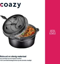 Grillas Coazy 7.3L | Four Néerlandais | Poêle à BBQ En Fonte Avec Couvercle | Barbecue Petromax | Poêle à Frire | -Cuisine Fournitures Magasin 1132x1200 7