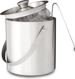 Relaxdays - Seau à Glace Avec Pince Et Couvercle 2 Litres - Seau à Glace Argenté - Acier Inoxydable -Cuisine Fournitures Magasin 1135x1200 4